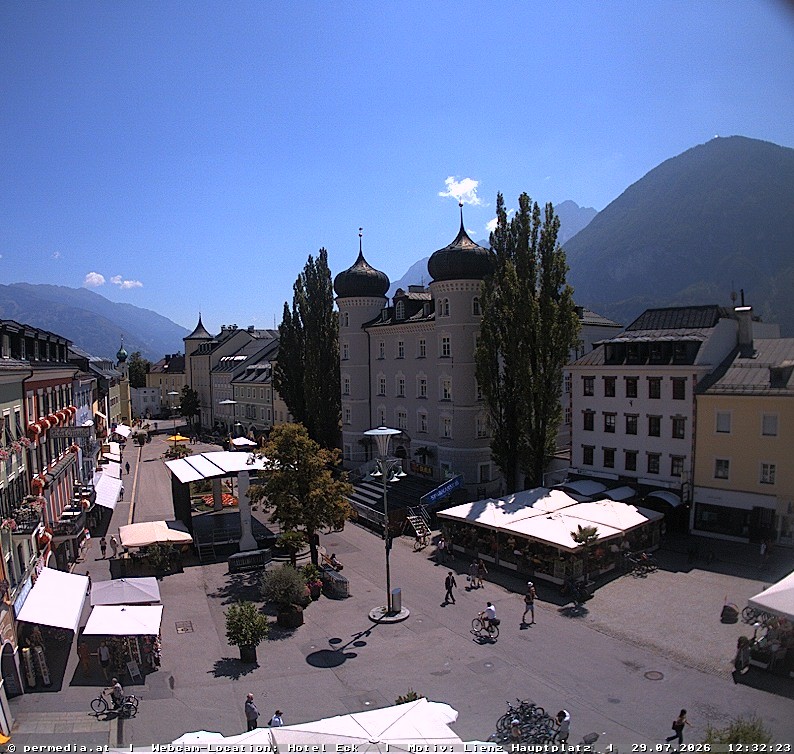 Archiv Foto Webcam Der Marktplatz von Lienz