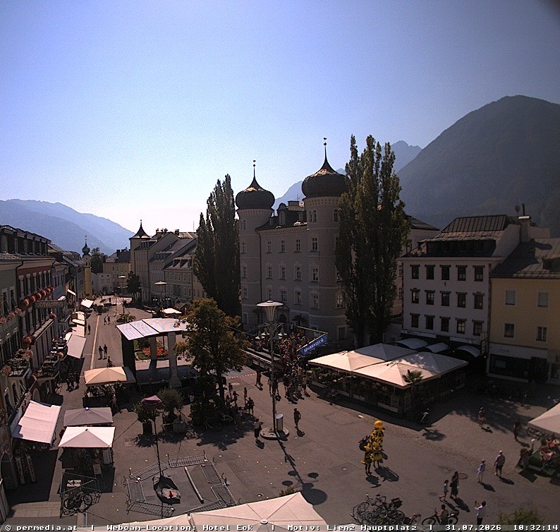 Archiv Foto Webcam Der Marktplatz von Lienz