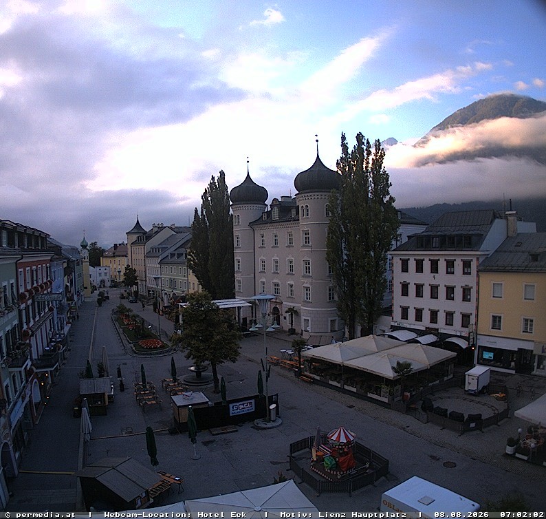 Archiv Foto Webcam Der Marktplatz von Lienz