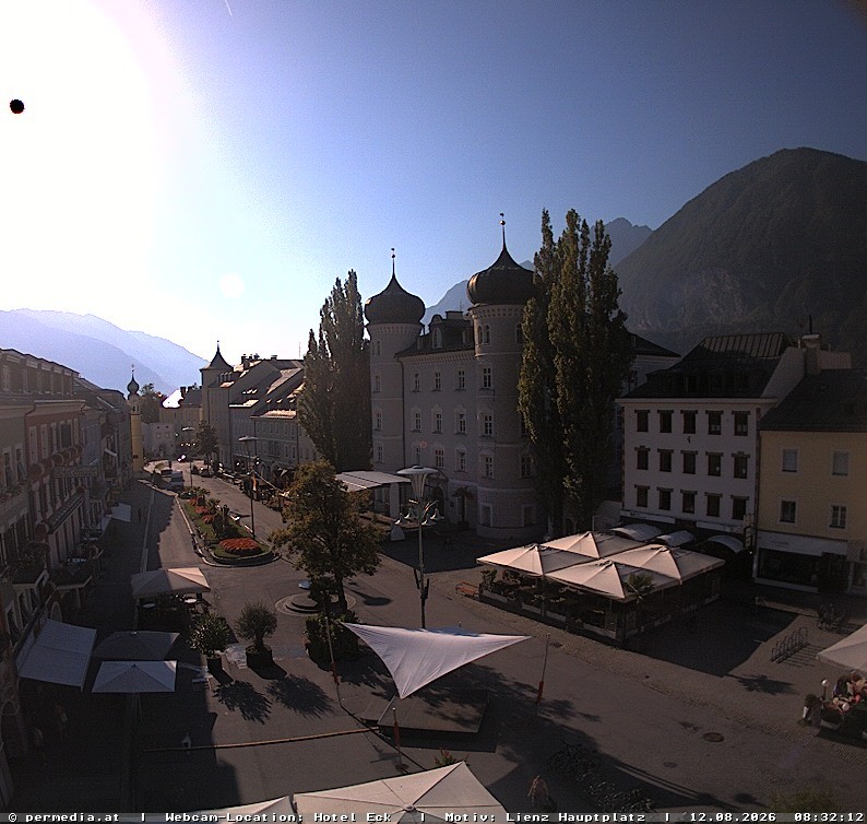 Archiv Foto Webcam Der Marktplatz von Lienz
