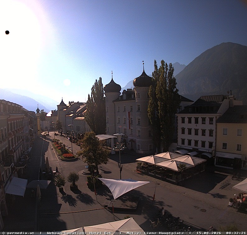 Archiv Foto Webcam Der Marktplatz von Lienz
