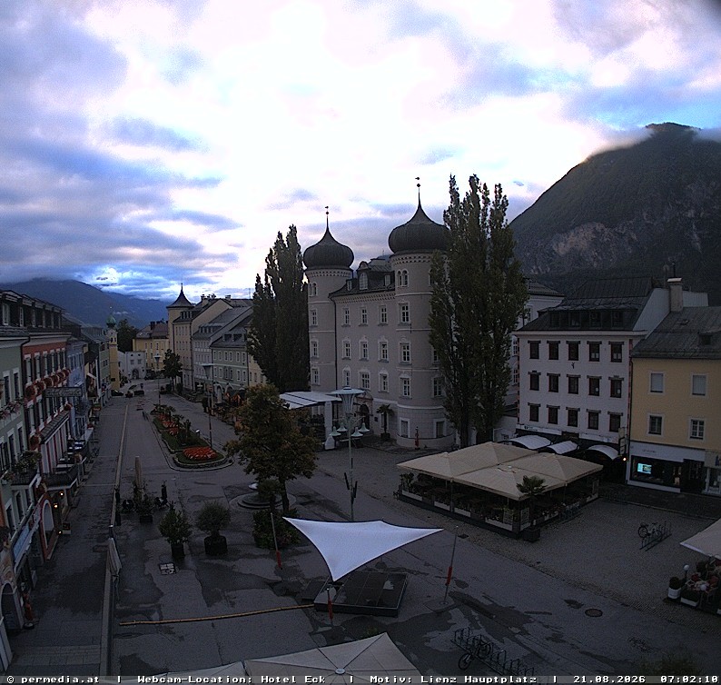 Archiv Foto Webcam Der Marktplatz von Lienz