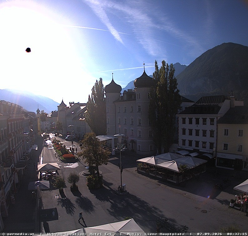 Archiv Foto Webcam Der Marktplatz von Lienz