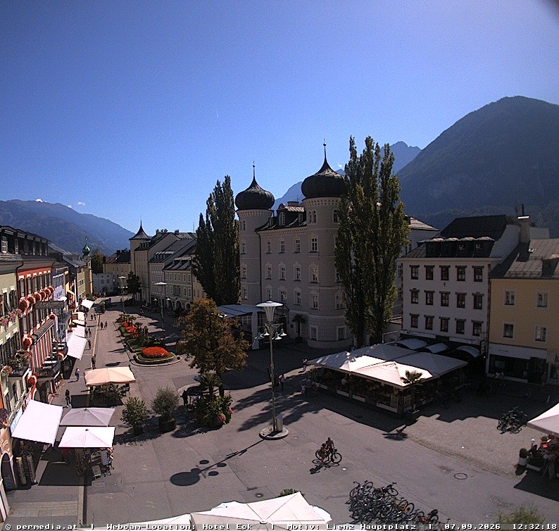 Archiv Foto Webcam Der Marktplatz von Lienz