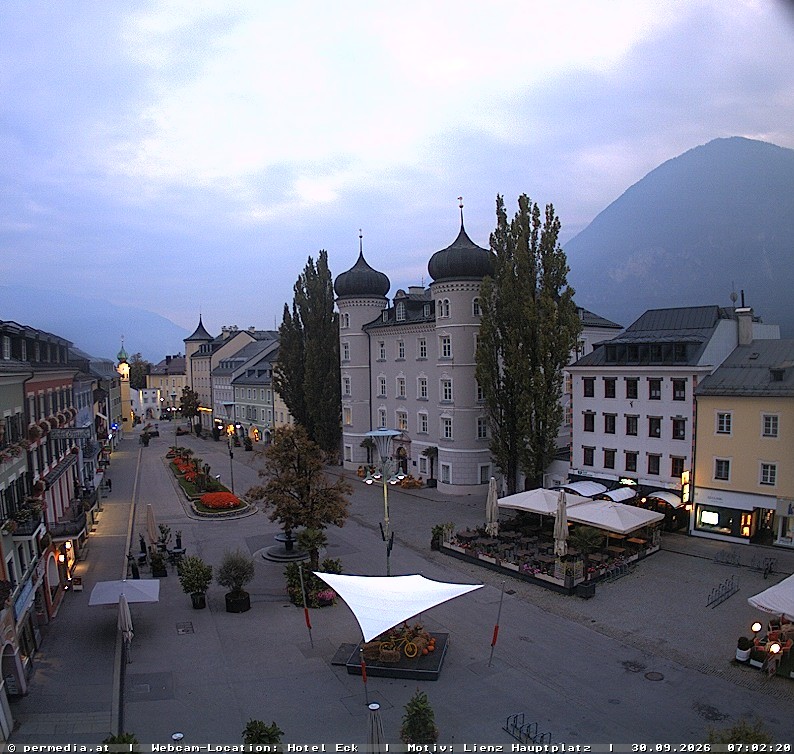 Archiv Foto Webcam Der Marktplatz von Lienz