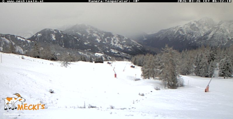 Archiv Foto Webcam Blick von Mecki's Alm Hütte auf der Faschingalm