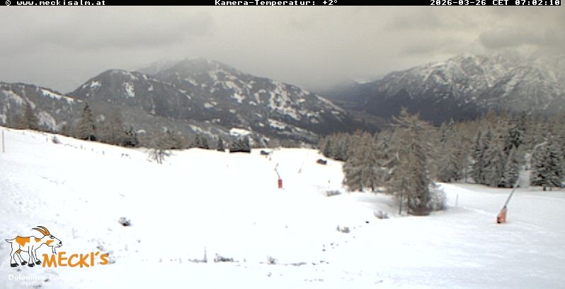 Archiv Foto Webcam Blick von Mecki's Alm Hütte auf der Faschingalm
