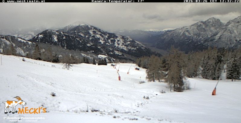 Archiv Foto Webcam Blick von Mecki's Alm Hütte auf der Faschingalm
