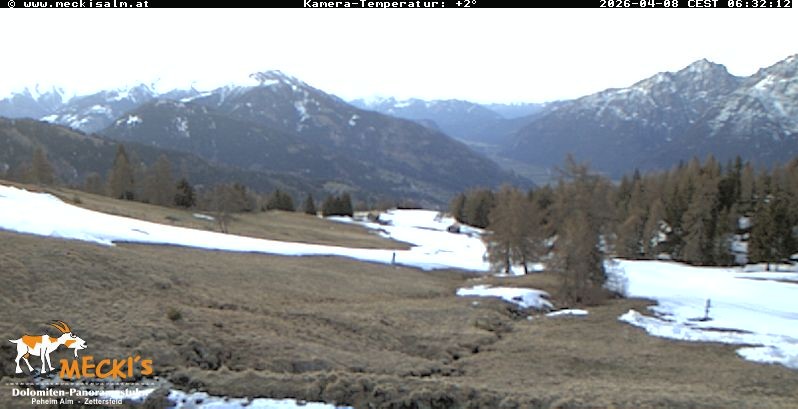 Archiv Foto Webcam Blick von Mecki's Alm Hütte auf der Faschingalm