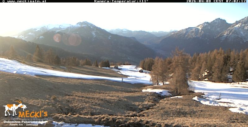 Archiv Foto Webcam Blick von Mecki's Alm Hütte auf der Faschingalm