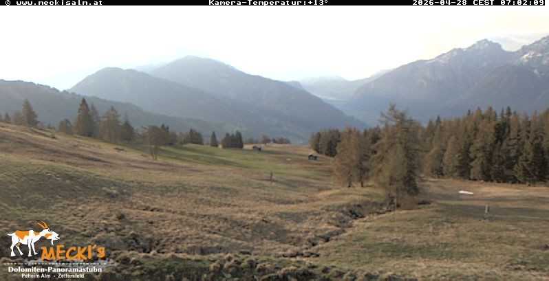 Archiv Foto Webcam Blick von Mecki's Alm Hütte auf der Faschingalm