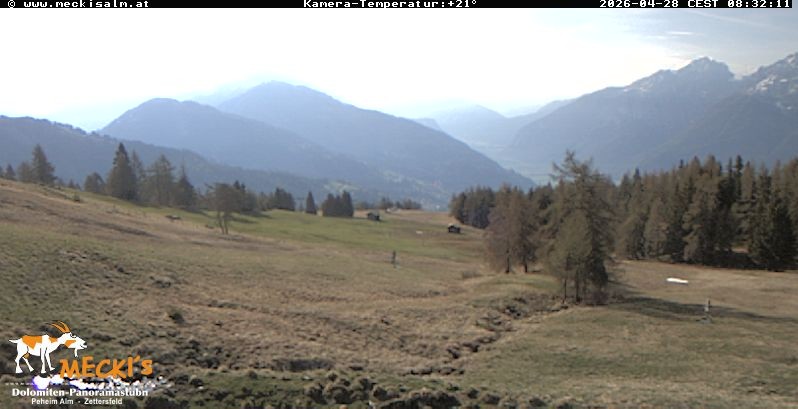 Archiv Foto Webcam Blick von Mecki's Alm Hütte auf der Faschingalm