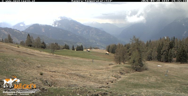 Archiv Foto Webcam Blick von Mecki's Alm Hütte auf der Faschingalm