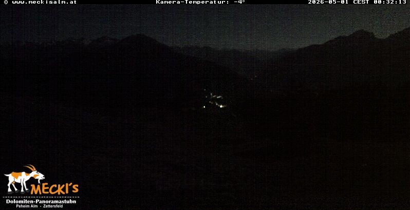 Archiv Foto Webcam Blick von Mecki's Alm Hütte auf der Faschingalm