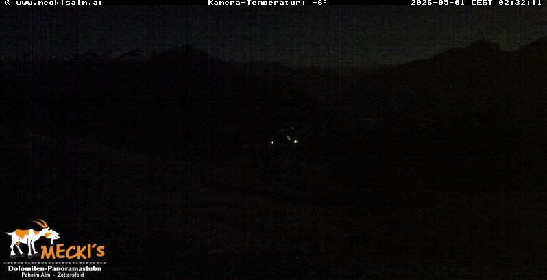Archiv Foto Webcam Blick von Mecki's Alm Hütte auf der Faschingalm
