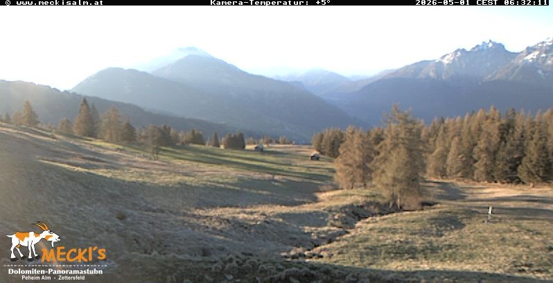 Archiv Foto Webcam Blick von Mecki's Alm Hütte auf der Faschingalm