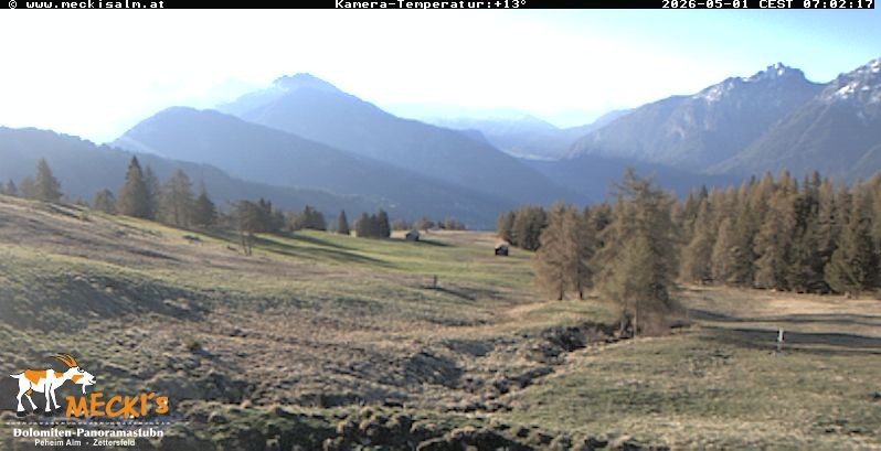 Archiv Foto Webcam Blick von Mecki's Alm Hütte auf der Faschingalm