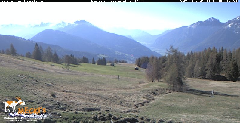 Archiv Foto Webcam Blick von Mecki's Alm Hütte auf der Faschingalm