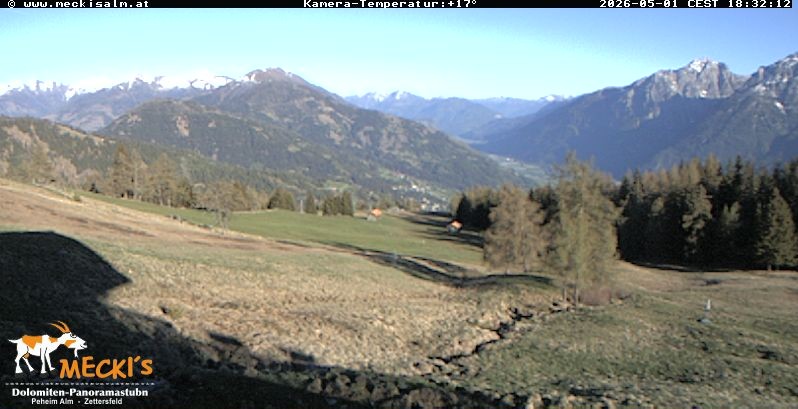 Archiv Foto Webcam Blick von Mecki's Alm Hütte auf der Faschingalm