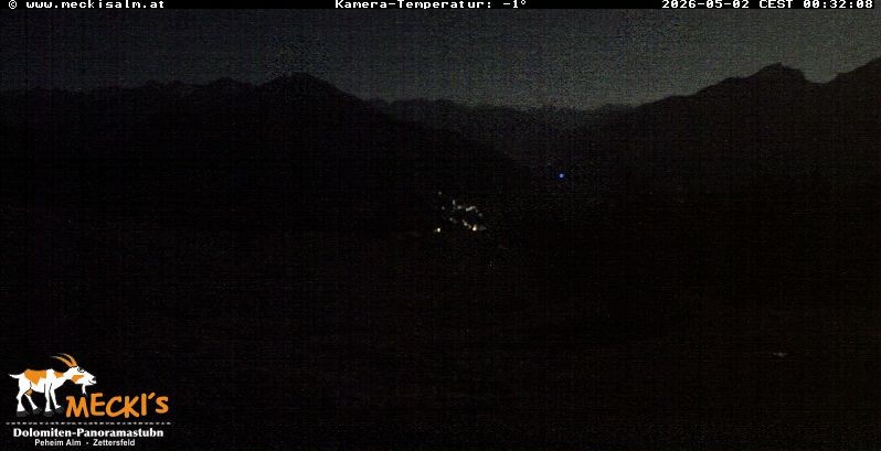 Archiv Foto Webcam Blick von Mecki's Alm Hütte auf der Faschingalm