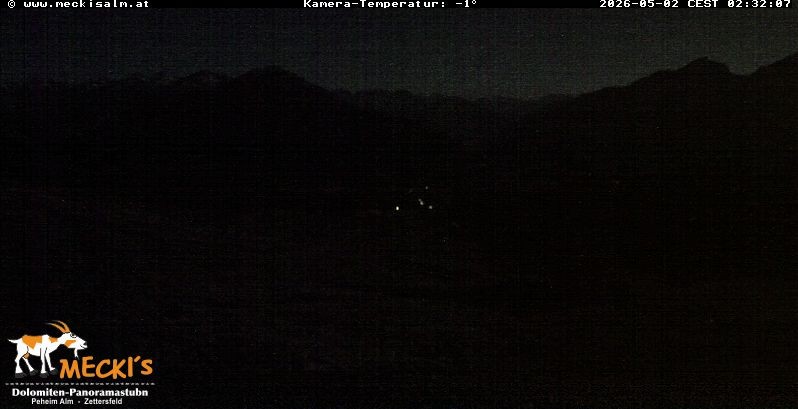 Archiv Foto Webcam Blick von Mecki's Alm Hütte auf der Faschingalm