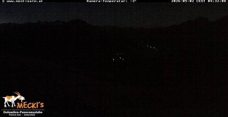 Archiv Foto Webcam Blick von Mecki's Alm Hütte auf der Faschingalm