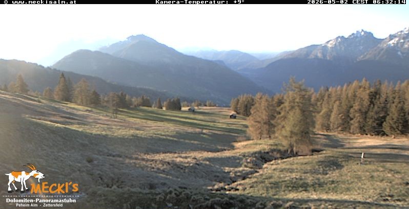 Archiv Foto Webcam Blick von Mecki's Alm Hütte auf der Faschingalm