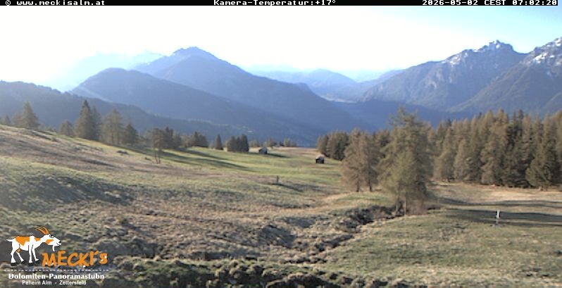 Archiv Foto Webcam Blick von Mecki's Alm Hütte auf der Faschingalm