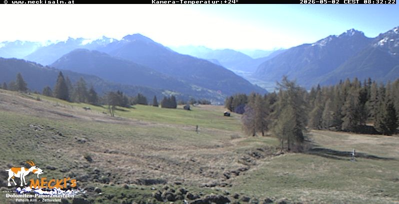 Archiv Foto Webcam Blick von Mecki's Alm Hütte auf der Faschingalm