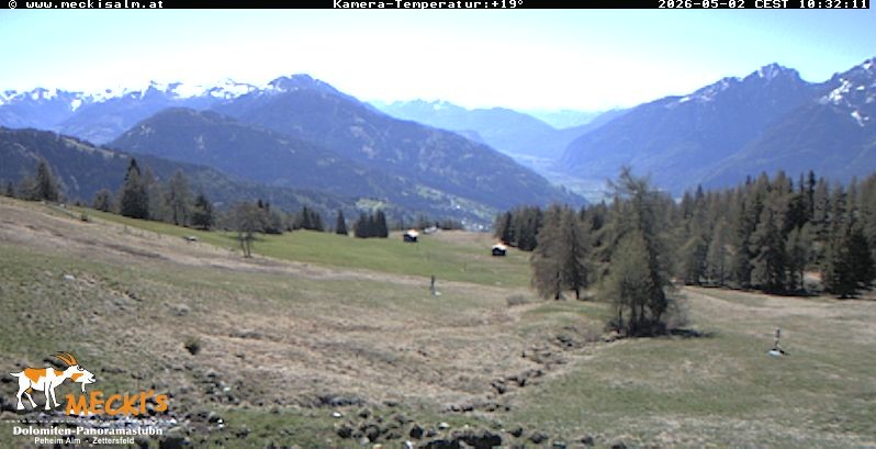 Archiv Foto Webcam Blick von Mecki's Alm Hütte auf der Faschingalm