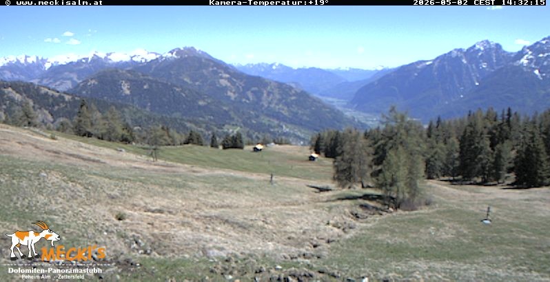 Archiv Foto Webcam Blick von Mecki's Alm Hütte auf der Faschingalm