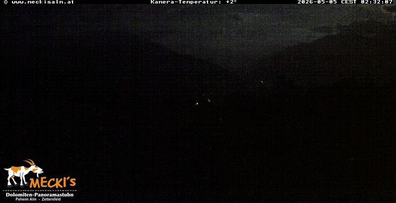Archiv Foto Webcam Blick von Mecki's Alm Hütte auf der Faschingalm