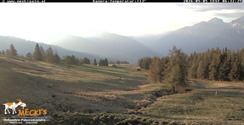 Archiv Foto Webcam Blick von Mecki's Alm Hütte auf der Faschingalm
