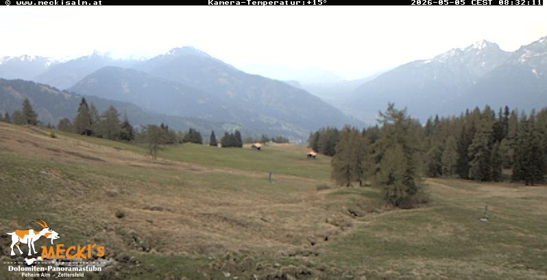 Archiv Foto Webcam Blick von Mecki's Alm Hütte auf der Faschingalm