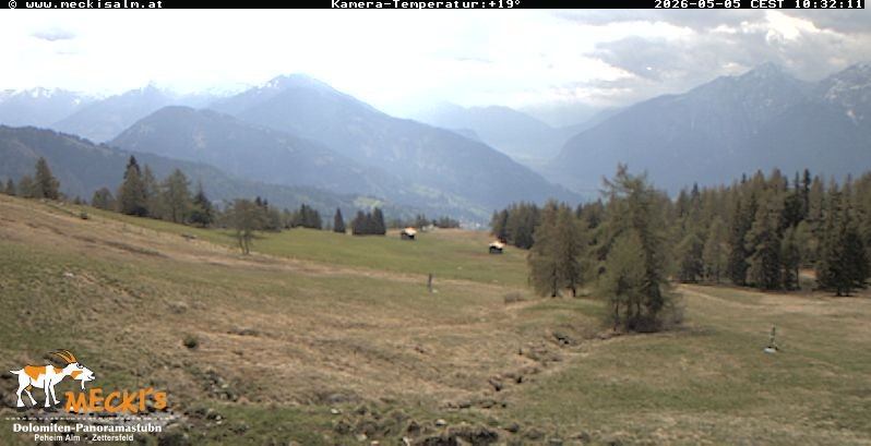 Archiv Foto Webcam Blick von Mecki's Alm Hütte auf der Faschingalm