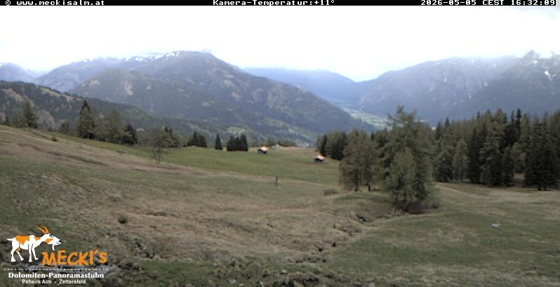Archiv Foto Webcam Blick von Mecki's Alm Hütte auf der Faschingalm