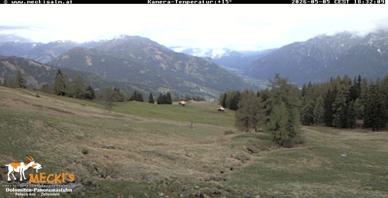 Archiv Foto Webcam Blick von Mecki's Alm Hütte auf der Faschingalm