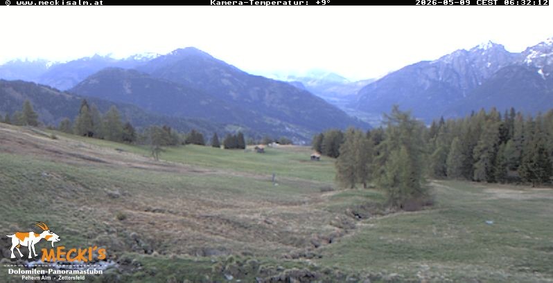 Archiv Foto Webcam Blick von Mecki's Alm Hütte auf der Faschingalm