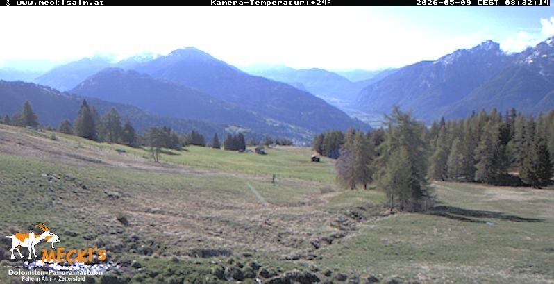 Archiv Foto Webcam Blick von Mecki's Alm Hütte auf der Faschingalm
