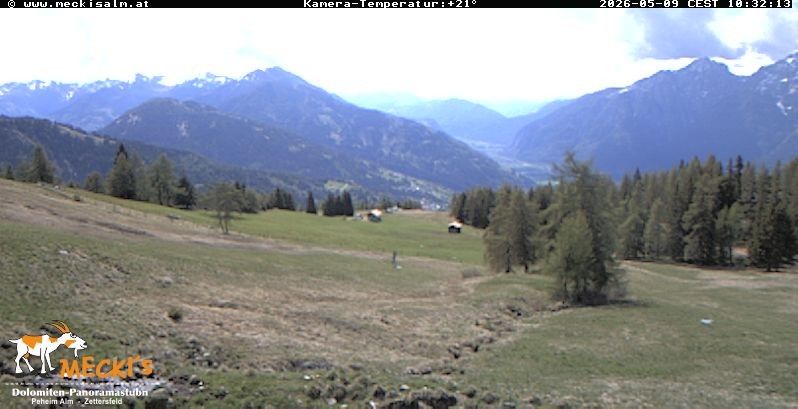 Archiv Foto Webcam Blick von Mecki's Alm Hütte auf der Faschingalm