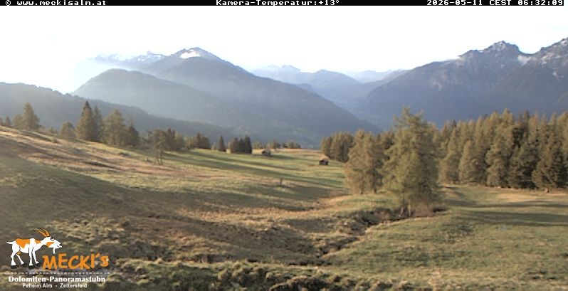 Archiv Foto Webcam Blick von Mecki's Alm Hütte auf der Faschingalm