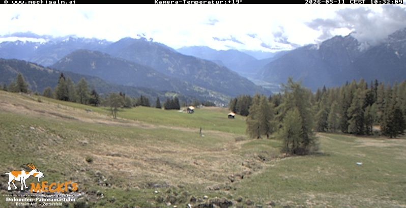 Archiv Foto Webcam Blick von Mecki's Alm Hütte auf der Faschingalm