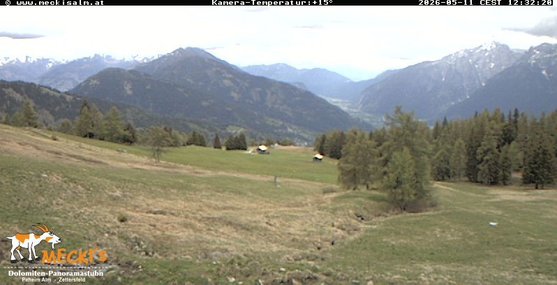 Archiv Foto Webcam Blick von Mecki's Alm Hütte auf der Faschingalm