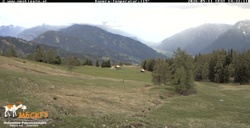 Archiv Foto Webcam Blick von Mecki's Alm Hütte auf der Faschingalm