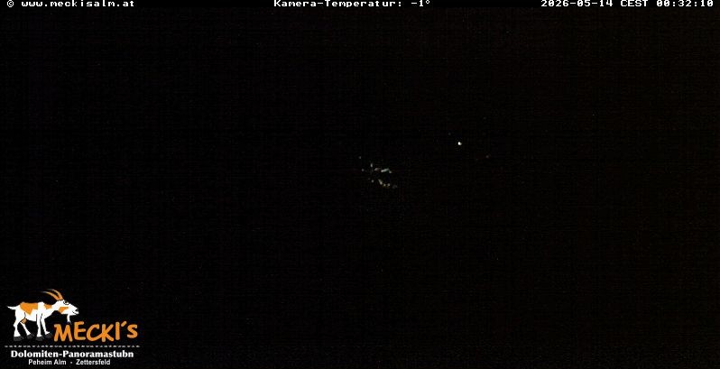 Archiv Foto Webcam Blick von Mecki's Alm Hütte auf der Faschingalm