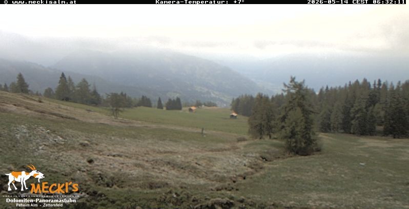 Archiv Foto Webcam Blick von Mecki's Alm Hütte auf der Faschingalm
