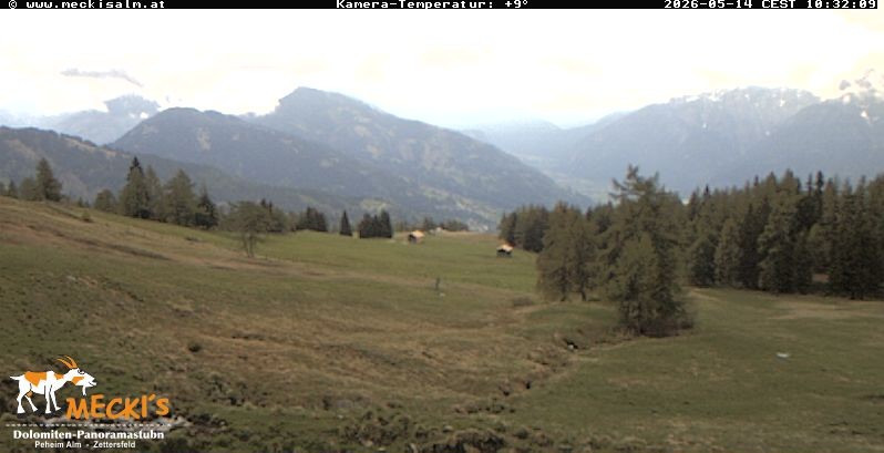 Archiv Foto Webcam Blick von Mecki's Alm Hütte auf der Faschingalm