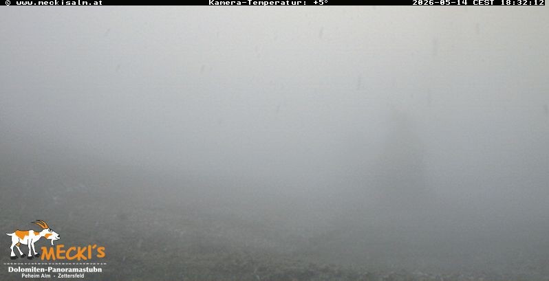 Archiv Foto Webcam Blick von Mecki's Alm Hütte auf der Faschingalm