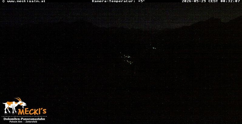 Archiv Foto Webcam Blick von Mecki's Alm Hütte auf der Faschingalm