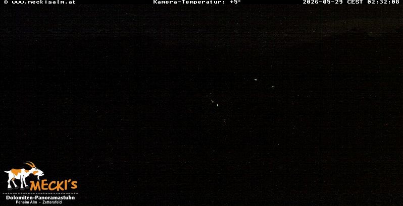 Archiv Foto Webcam Blick von Mecki's Alm Hütte auf der Faschingalm